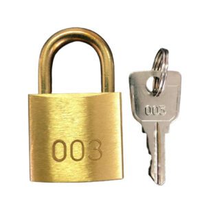 0033 – 003 Padlock and Key with Long Shackle 25mm (32x29x13mm)