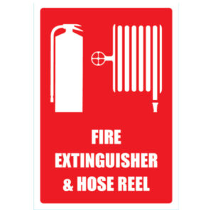 Fire Extinguisher & Hose Reel Sign (Large) 220mm x 320mm