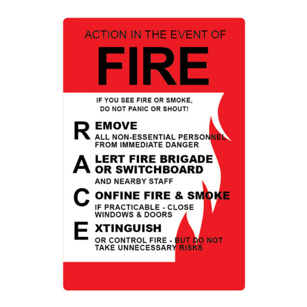 AEFLS - Action in the Event Of Fire (Large) 220mm x 320mm
