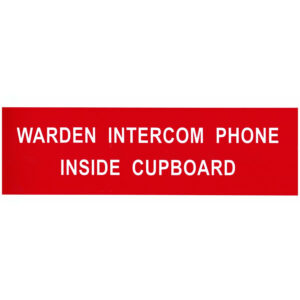 Warden Intercom Phone Inside Cupboard 300mm x 86mm
