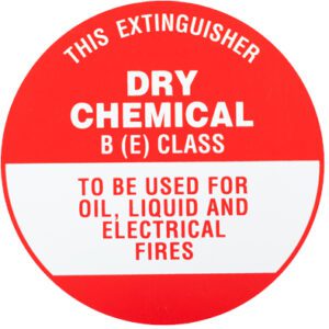 BE - Extinguisher Identification Sign - Metal (193mm x 193mm)