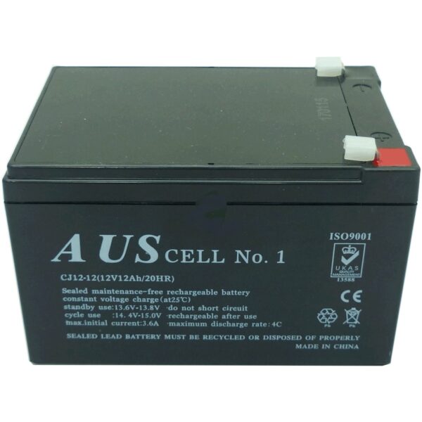 12V 12AH Rechargeable Battery 20 Hours (151mm x 98mm x 101mm)