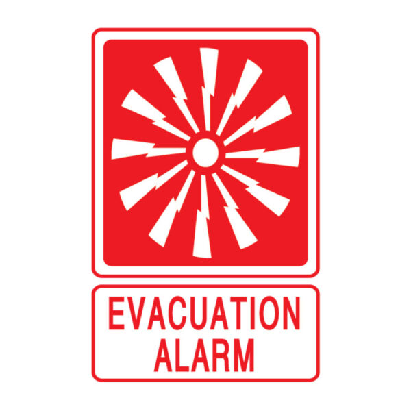 Evacuation Alarm (Small) 155mm x 230mm