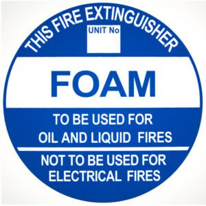 FOAM - Extinguisher Identification Sign (193mm x 193mm)