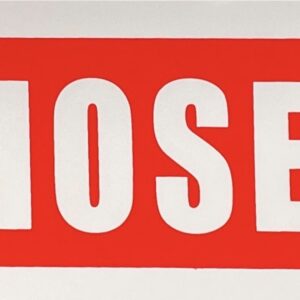 Fire Hose Reel Sign with Sticker 370mm x 75mm