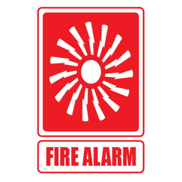 Fire Alarm 155mm x 230mm