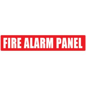 Fire Alarm Panel Red Strip 500mm x 100mm