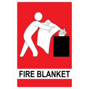 Fire Blanket Sign Large 300mm x 450mm