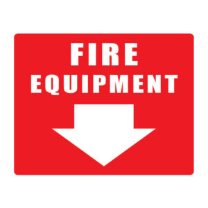 Fire Equipment with ( Arrow ) 250mm x 200mm