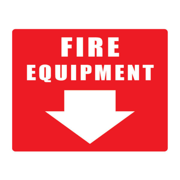 Fire Equipment with ( Arrow ) 250mm x 200mm