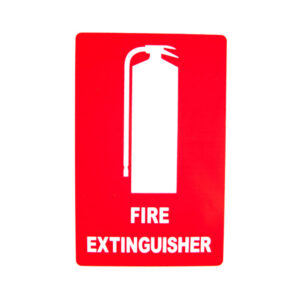 Fire Extinguisher Location Sign - (Metal) 155mm x 230mm