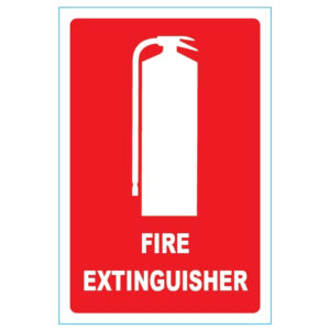 Fire Extinguisher Small Location Sign (Self Adhesive) 155mm x 230mm