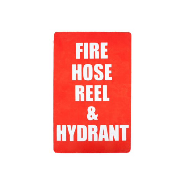 Fire Hose Reel & Hydrant Location Sign (Small) 155mm x 230mm