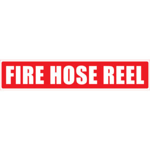 Fire Hose Reel Sticker Strip 500mm x 100mm