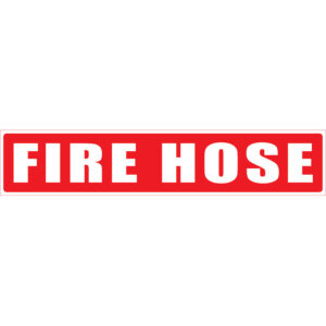 Fire Hose Sticker Strip 500mm x 100mm