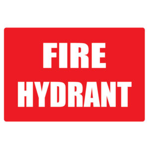Fire Hydrant Location Sign 215mm x 310mm