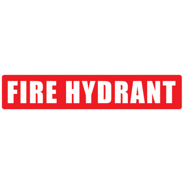 Fire Hydrant Red Strip (Small) 395mm x 85mm