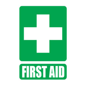 First Aid Sign for Vehicle (Self Adhesive) 100mm x 150mm