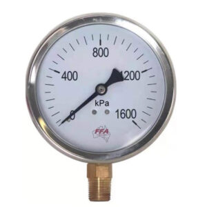 Hydrant Pressure Gauge - Dry 110mm (Up to 1600kPa 3/8 inch PT Thread)
