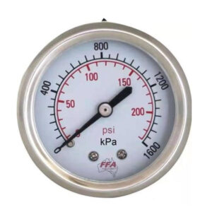 Hydrant Pressure Gauge - Dry 55mm Rear Entry Gauge (Up to 1600kpa 1/8 inch PT Thread)