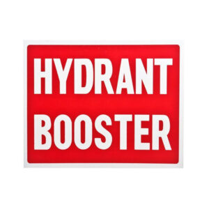 Hydrant Booster Sign (Large) 225mm x 300mm