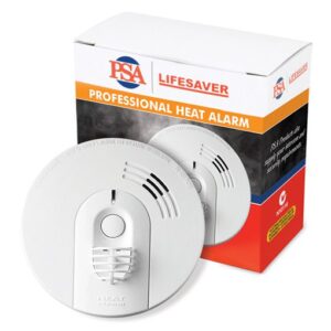 PSA Heat Alarm 240v with 9v Battery Backup