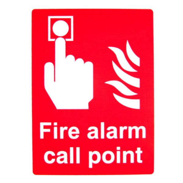 Fire Alarm Call Point Sign (Metal) 150mm x 200mm