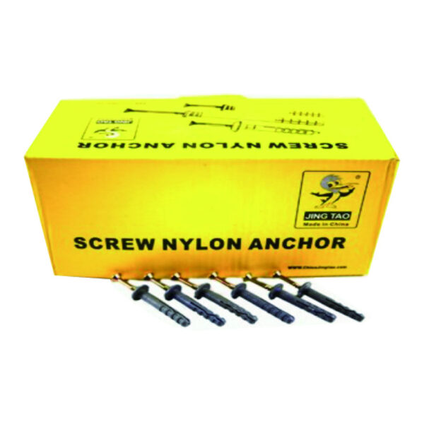 Screw Nylon Anchors (6mm) 250 PCS Per Box