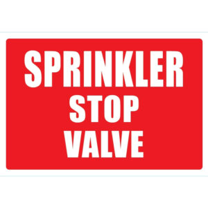 Sprinkler Stop Valve (Metal) Large 220mm x 320mm