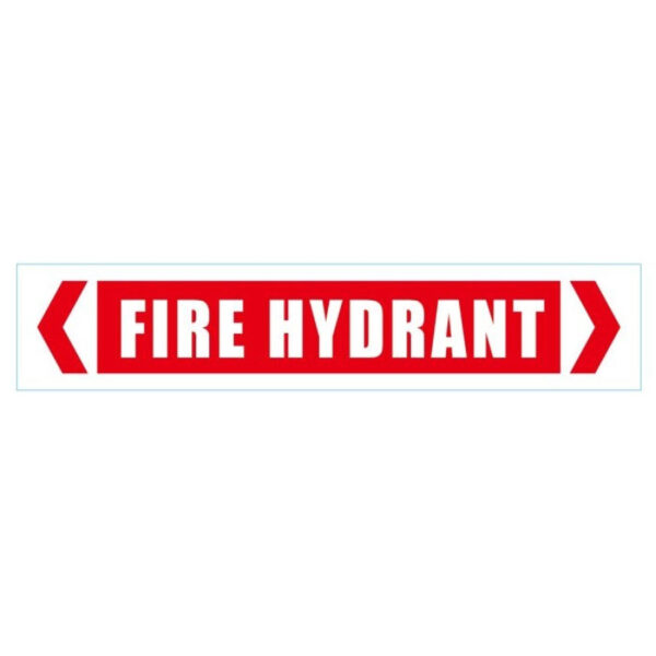 Fire Hydrant Sign with Sticker 370mm x 75mm