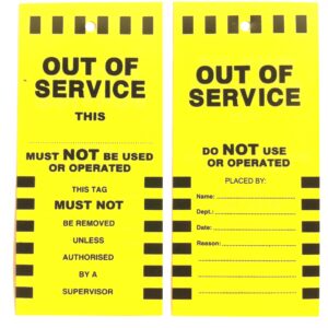 Service Tag - Out of Service (172mm x 80mm)