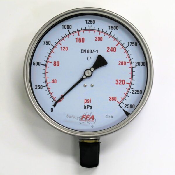 HPG2500-LL-12-HD Hydrant Pressure Gauge – Liquid 160mm