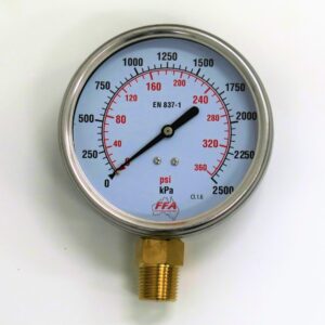 HPG2500-LL-12-Hydrant Pressure Gauge – Liquid 110mm