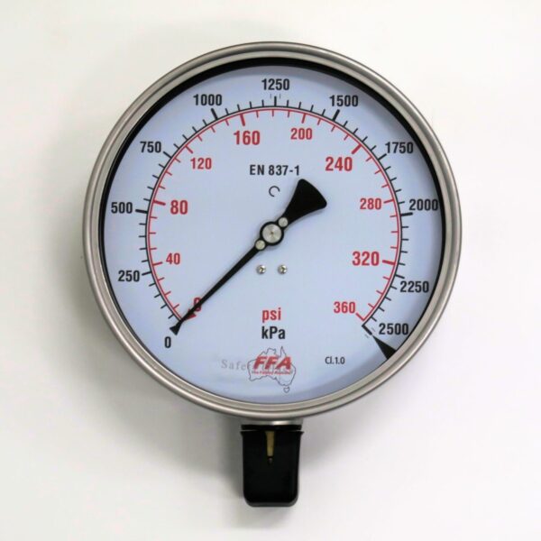 HPG2500-LL-38-HD- Hydrant Pressure Gauge – Liquid 160mm