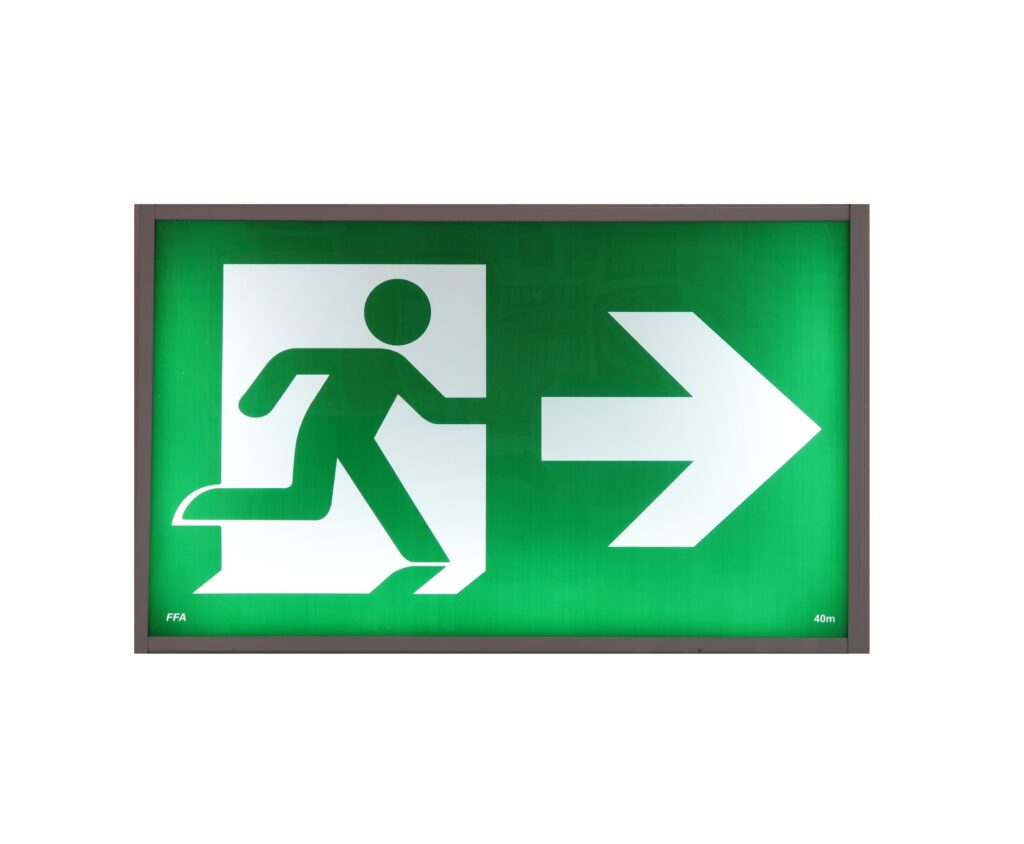 Emergency Exit LED Lights- Fire Factory Australia - Silverwater