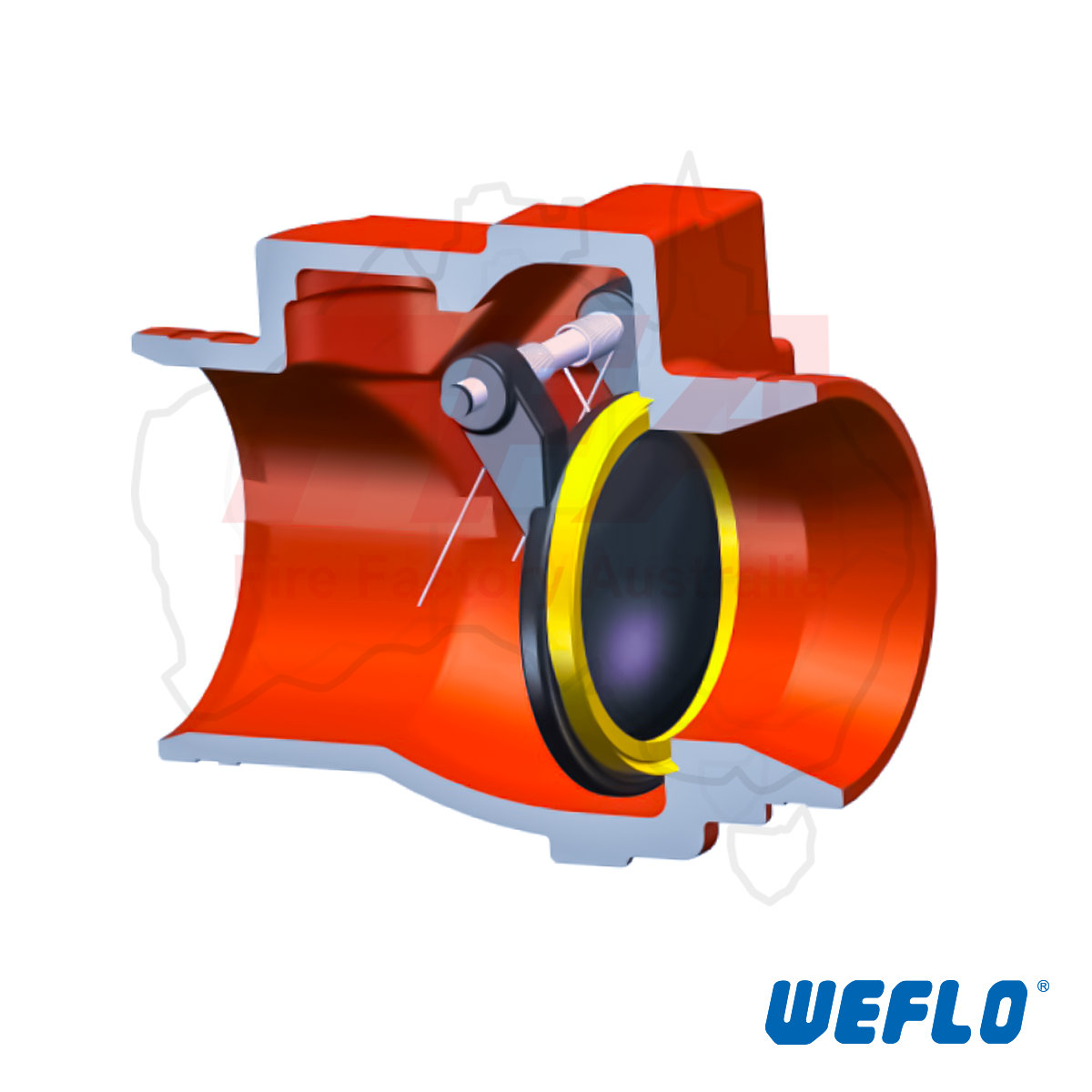 Swing Grooved End Check Valve FFA-F0322-300 - Image 2