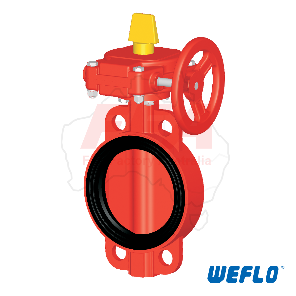 FFA-F0811-300 Wafer Butterfly Valve with gear operation