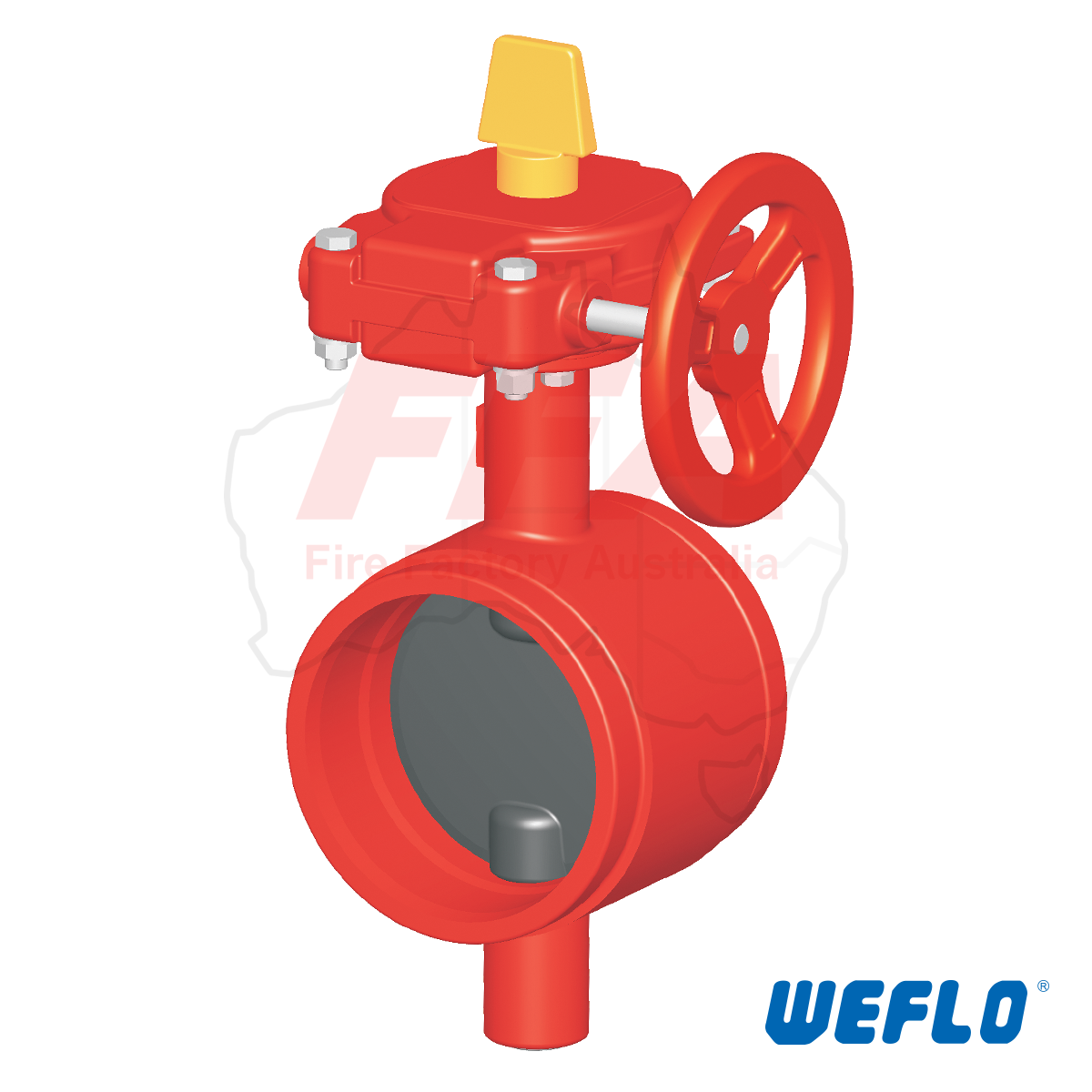 FFA-F1022-300 Grooved Butterfly Valve with Gear Operation