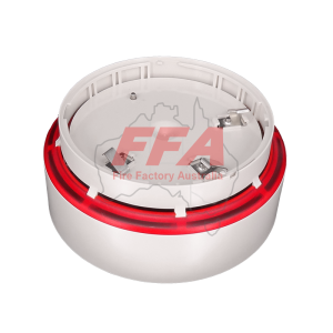 LASS-BSS-NC – AA Detector Base Sounder-Strobe (Red), Non Isolation (Addressable)