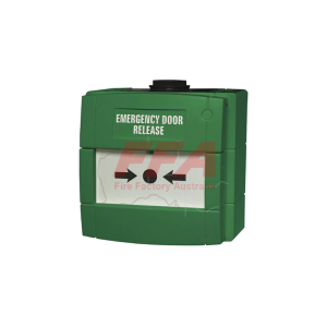 W3A-G000SG-STCK-12 – Green outdoor IP67 Surface mount MCP, “Emergency Door Release” (Conventional)