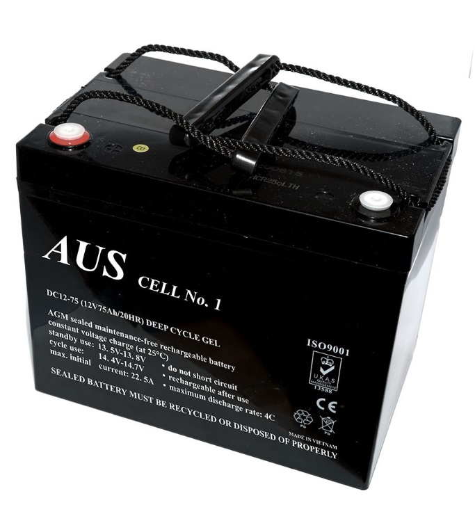 DC12-75 – 12V 75AH Deep Cycle Rechargeable Battery