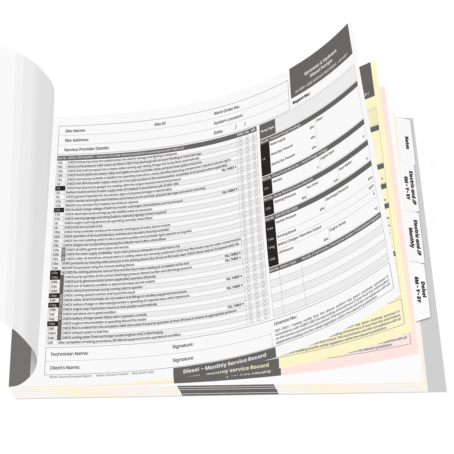 Fire Pumpset Logbook SPRINKLER & HYDRANT PUMPS (Diesel & Electric) & JACKING PUMPS (V.8.26) - Image 2