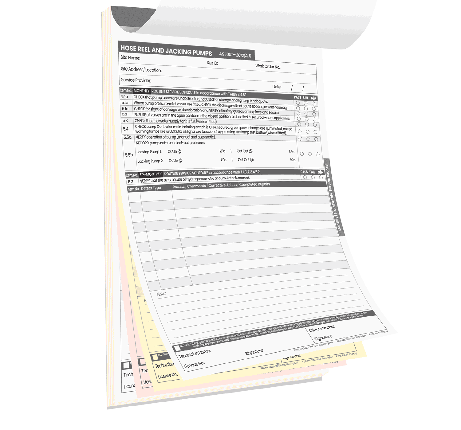 Hose Reel & Jacking Pumps Logbook - Image 2