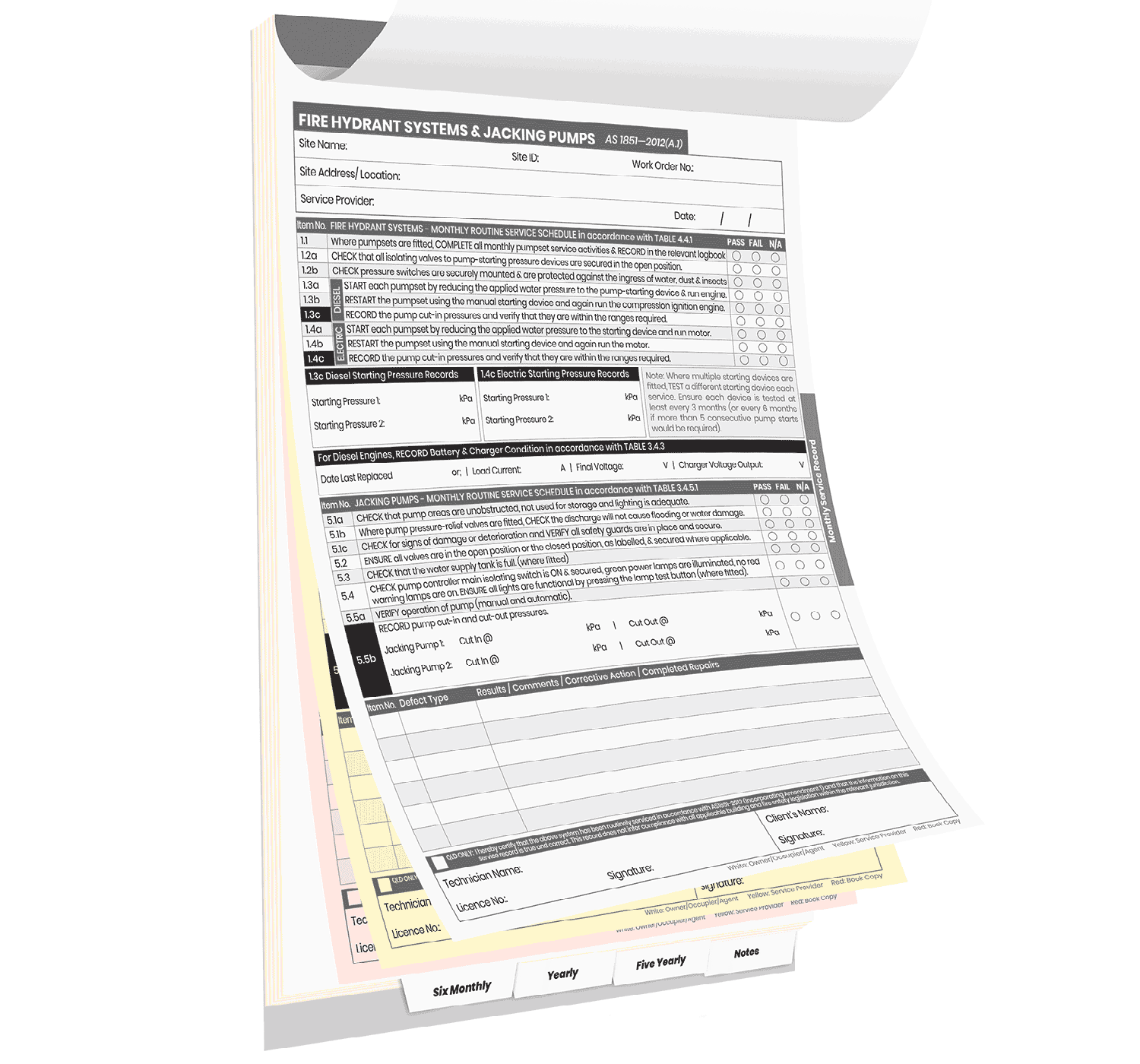 Fire Hydrant Systems & Jacking Pumps Logbook - Image 2