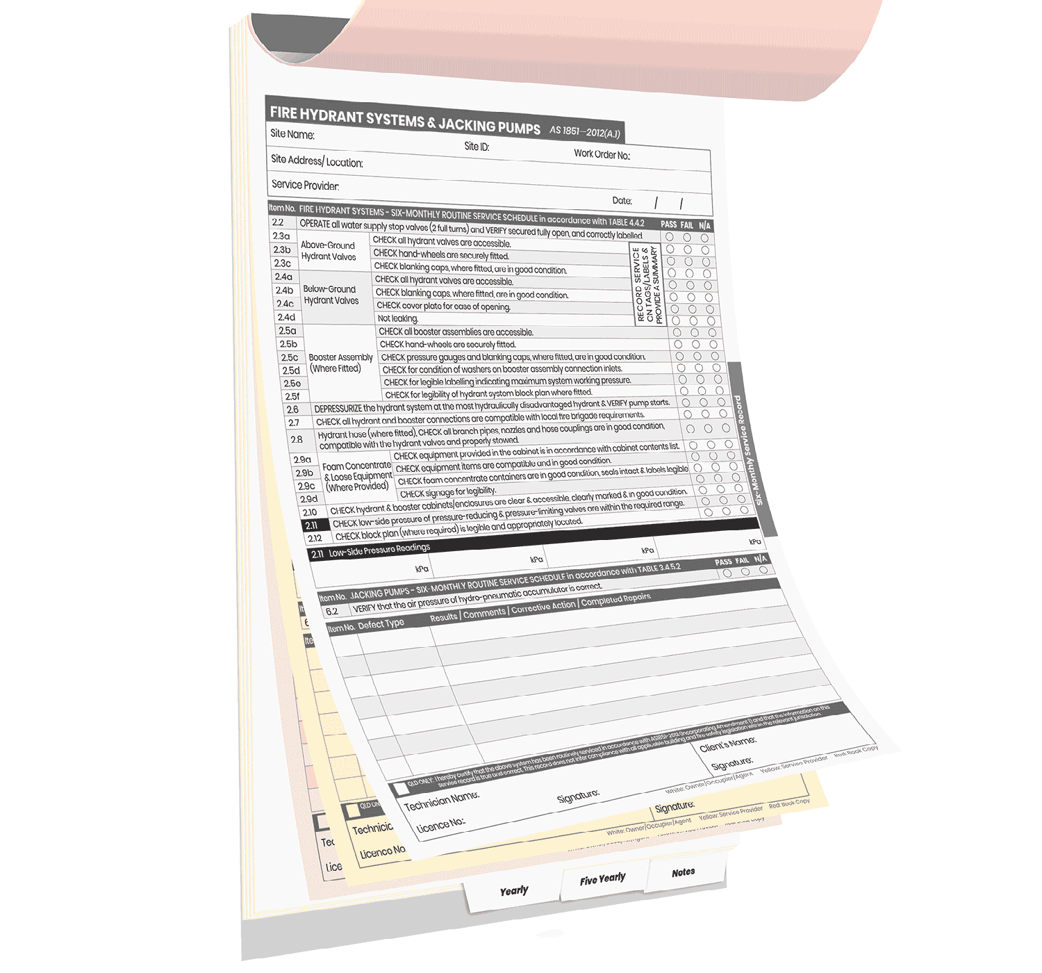 Fire Hydrant Systems & Jacking Pumps Logbook - Image 3