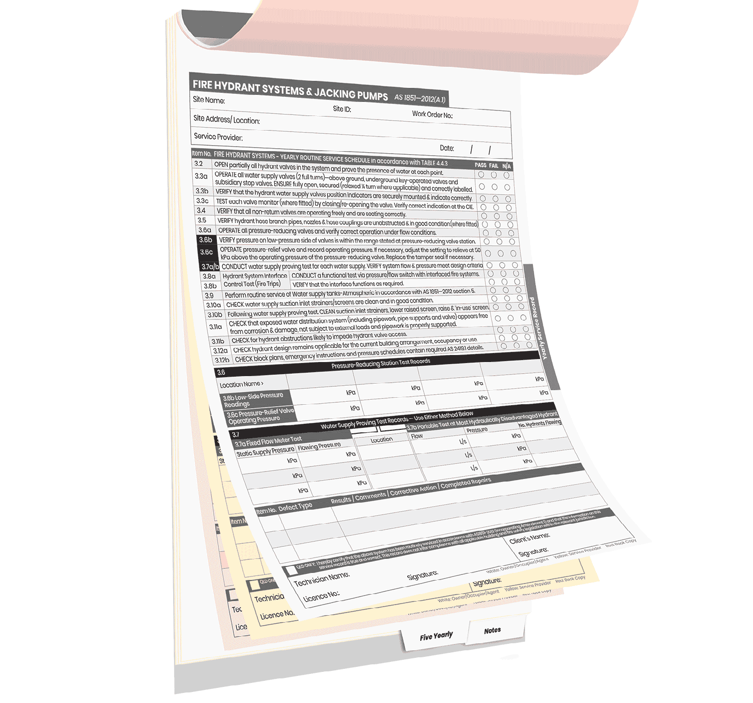 Fire Hydrant Systems & Jacking Pumps Logbook - Image 4