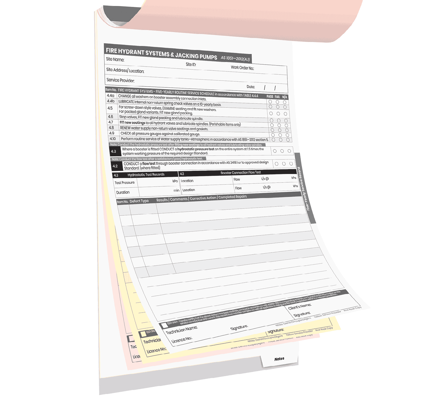 Fire Hydrant Systems & Jacking Pumps Logbook - Image 5