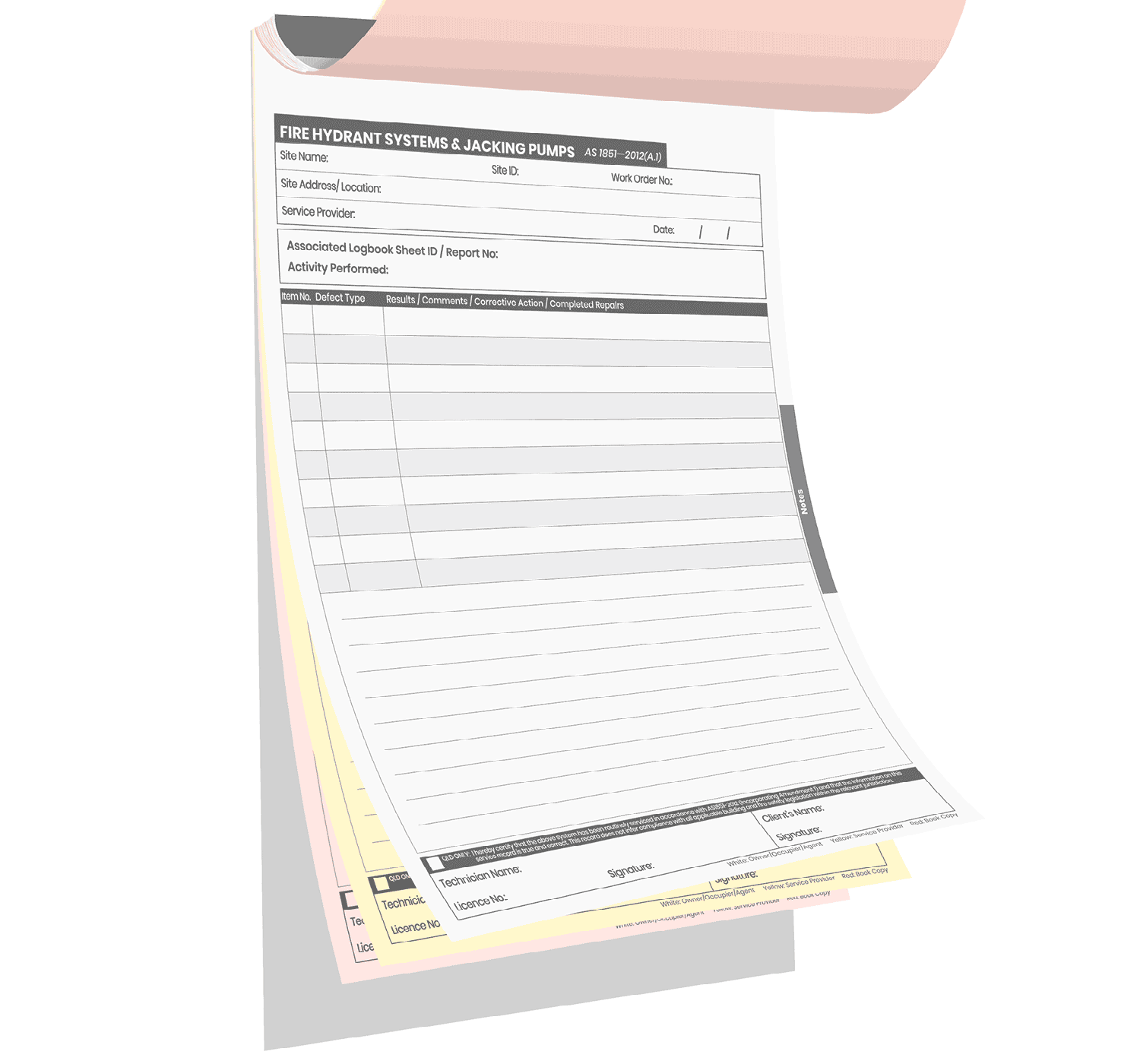 Fire Hydrant Systems & Jacking Pumps Logbook - Image 6