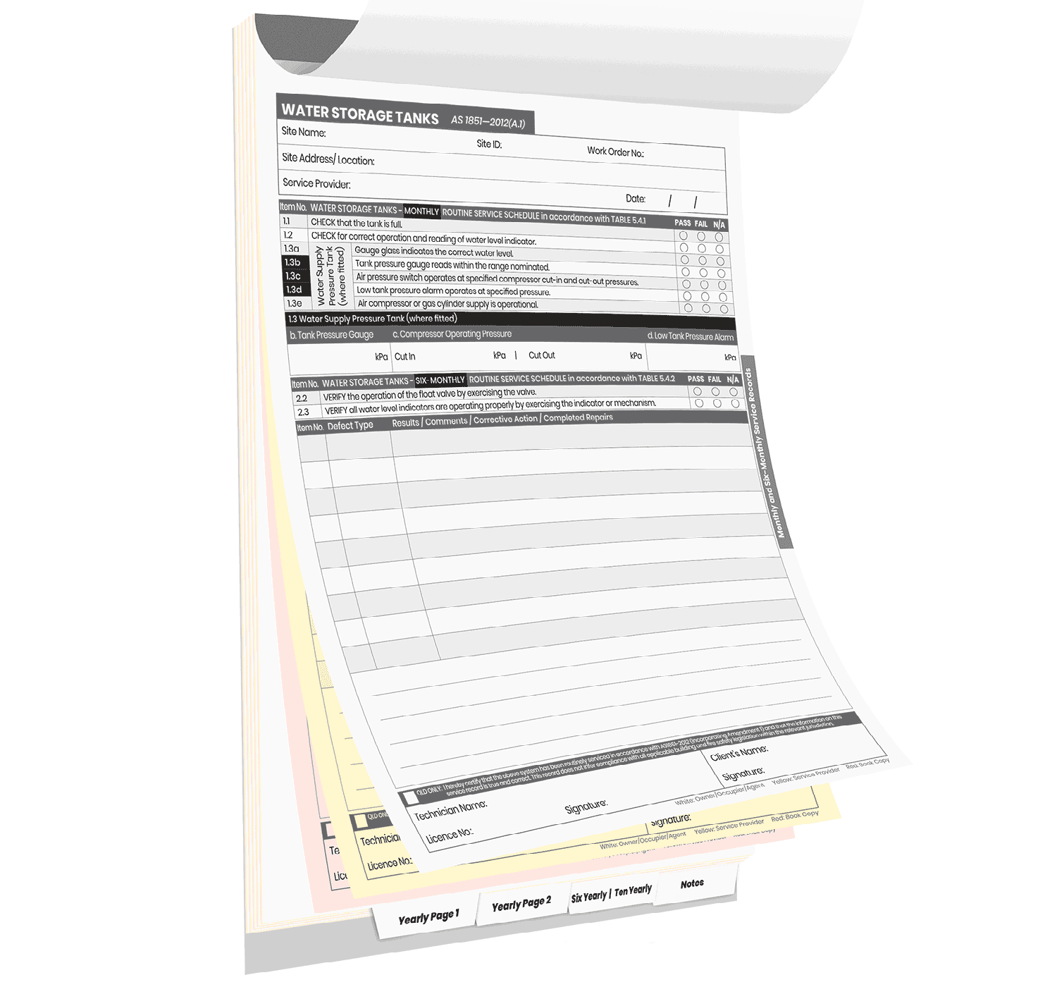 Water Storage Tanks Logbook - Image 2