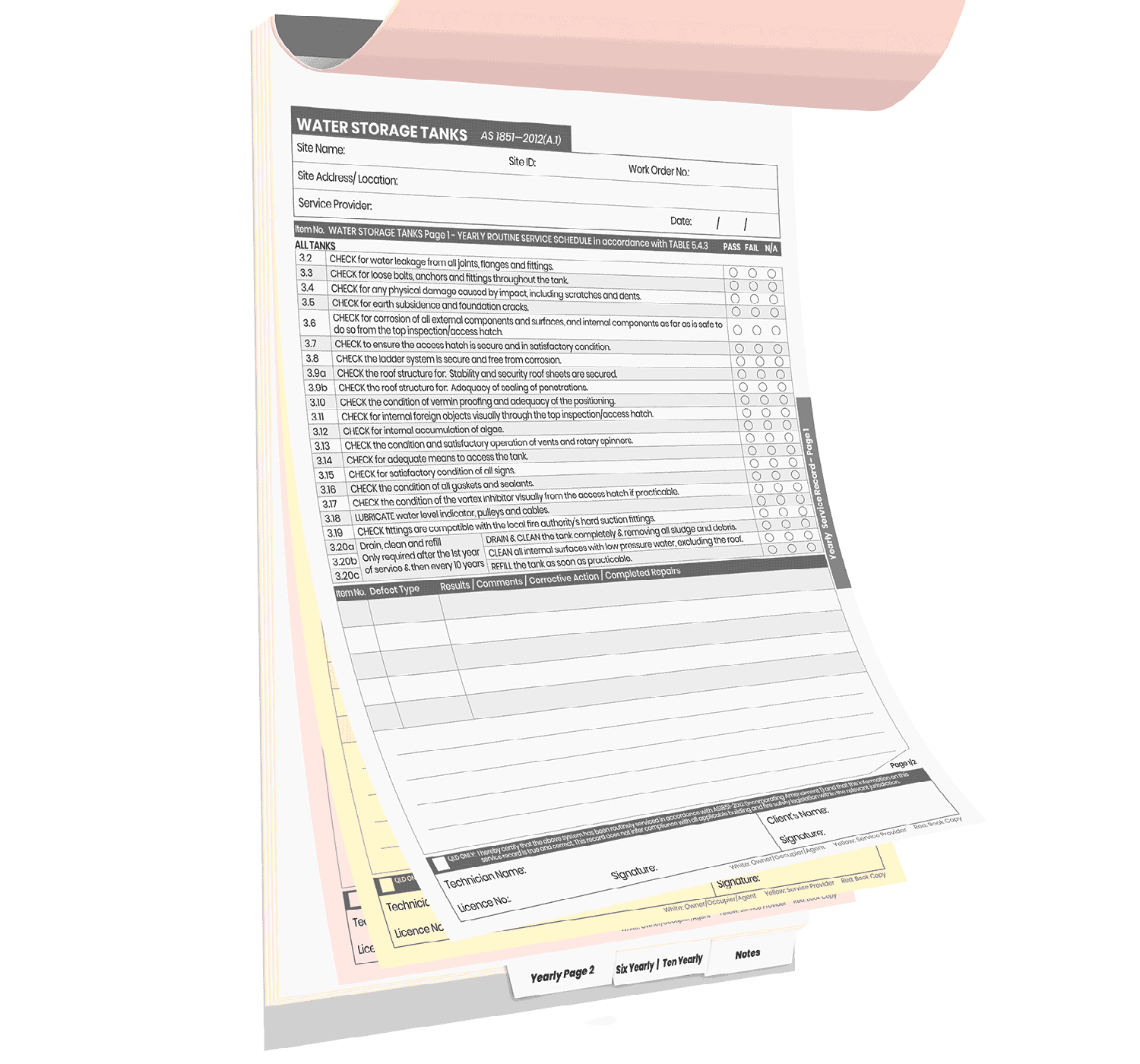 Water Storage Tanks Logbook - Image 3